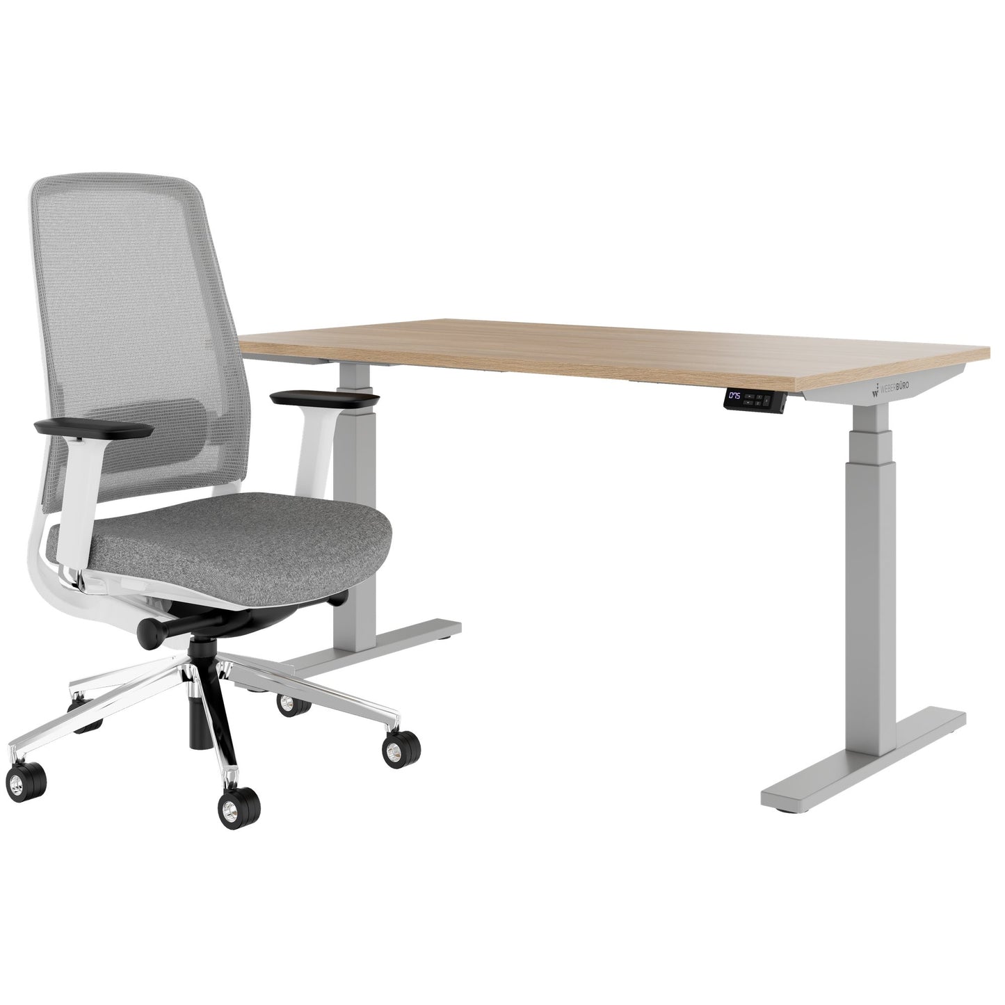 TELDRA Office & FILO | Arbeitsplatz-Set, Bernsteineiche