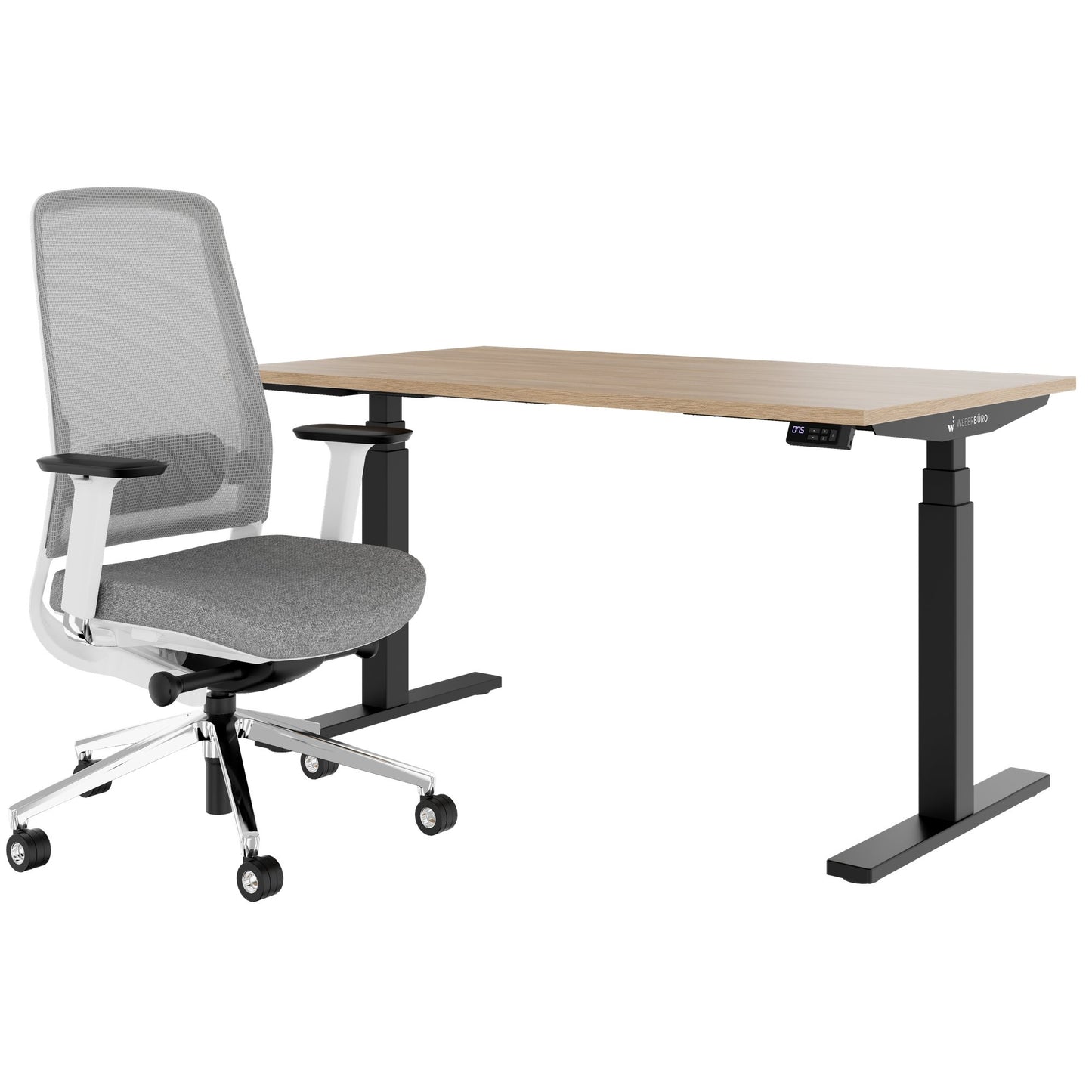 TELDRA Office & FILO | Arbeitsplatz-Set, Bernsteineiche