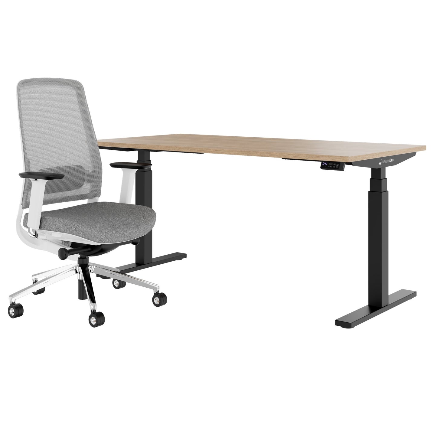TELDRA Office & FILO | Arbeitsplatz-Set, Bernsteineiche