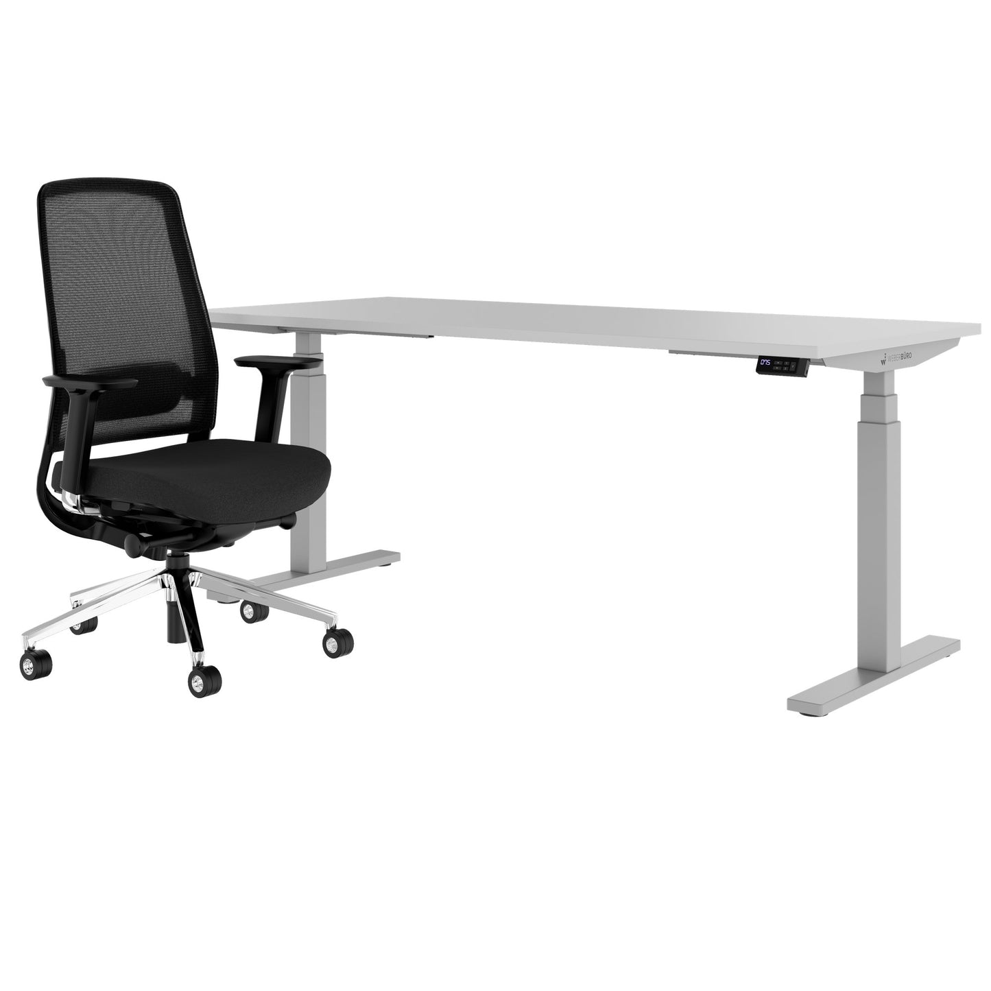 TELDRA Office & FILO | Arbeitsplatz-Set, Perlgrau