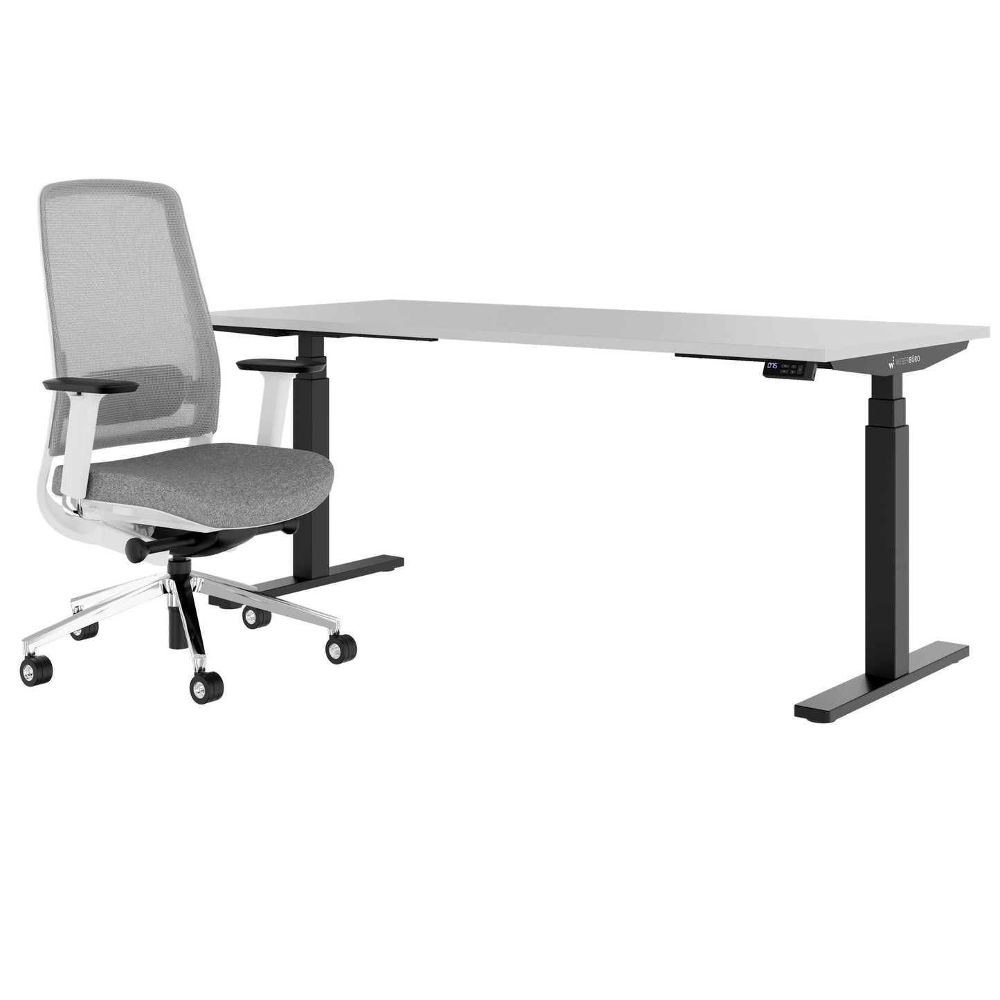 TELDRA Office & FILO | Arbeitsplatz-Set, Perlgrau
