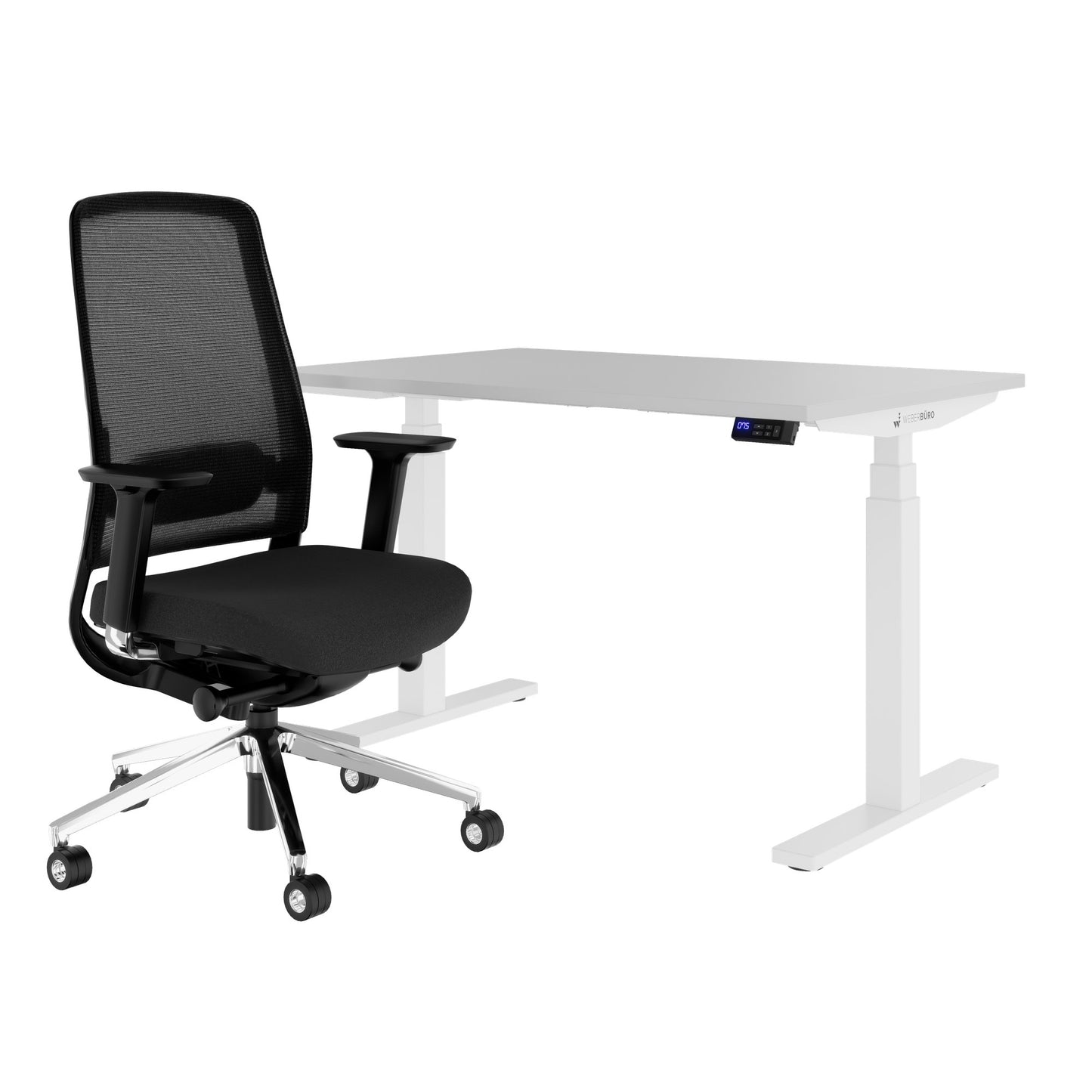 TELDRA Office & FILO | Arbeitsplatz-Set, Perlgrau