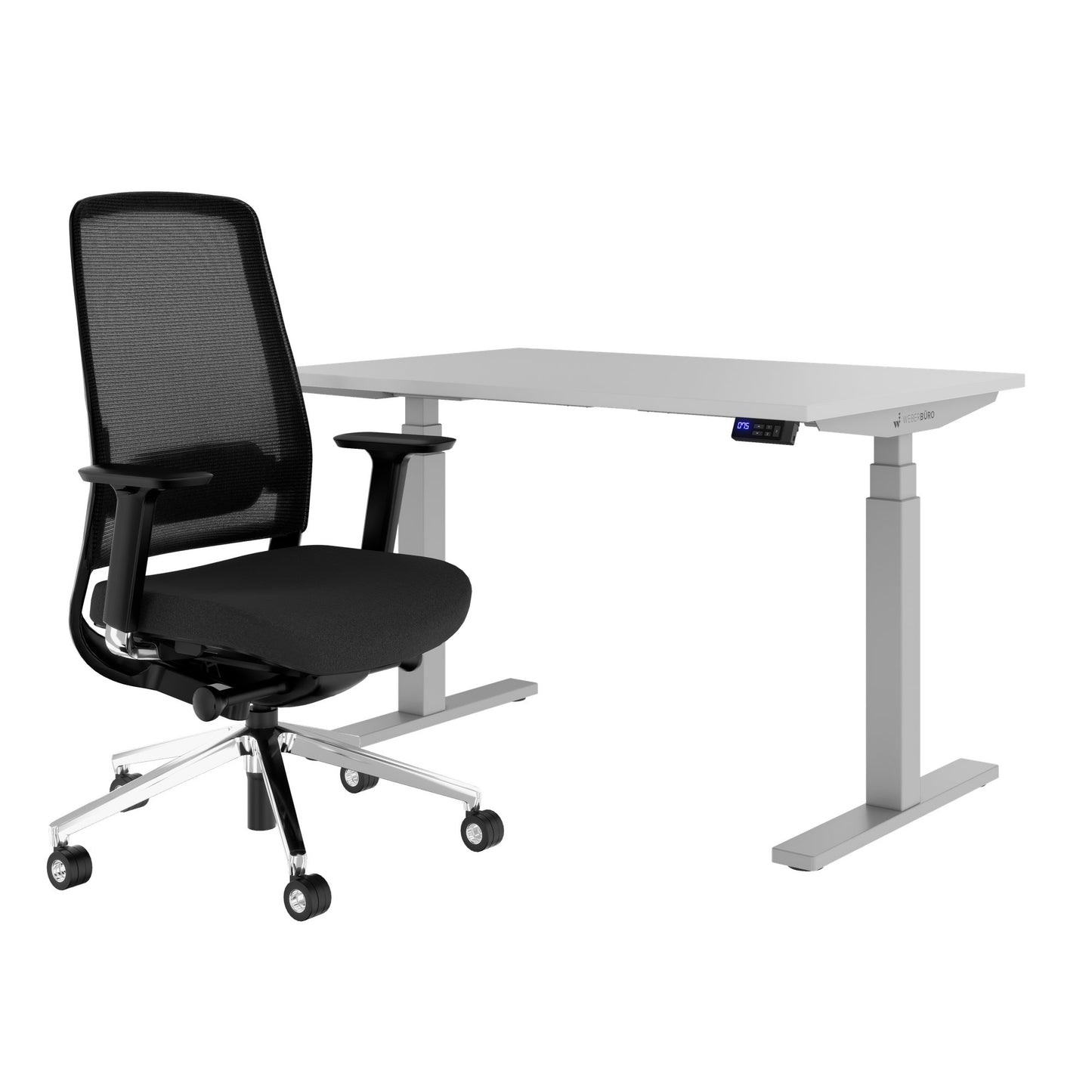 TELDRA Office & FILO | Arbeitsplatz-Set, Perlgrau