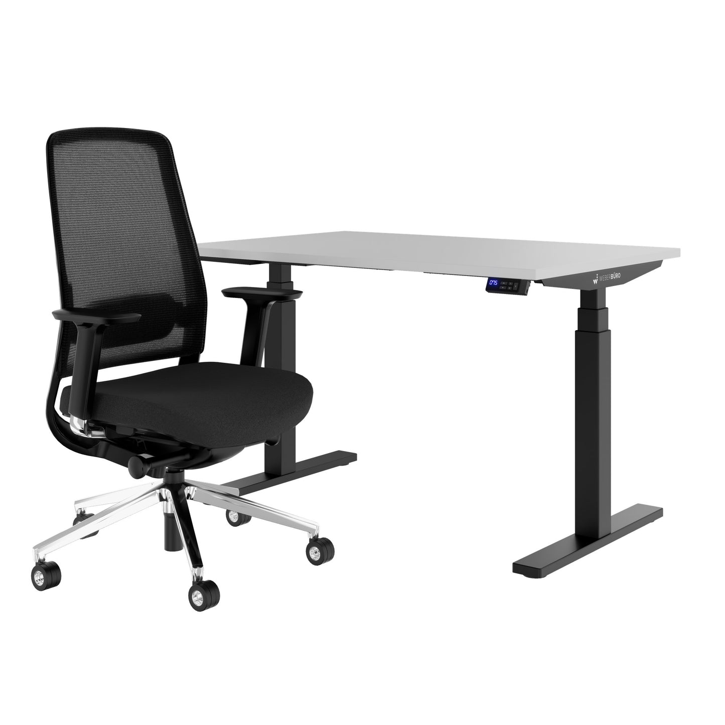 TELDRA Office & FILO | Arbeitsplatz-Set, Perlgrau