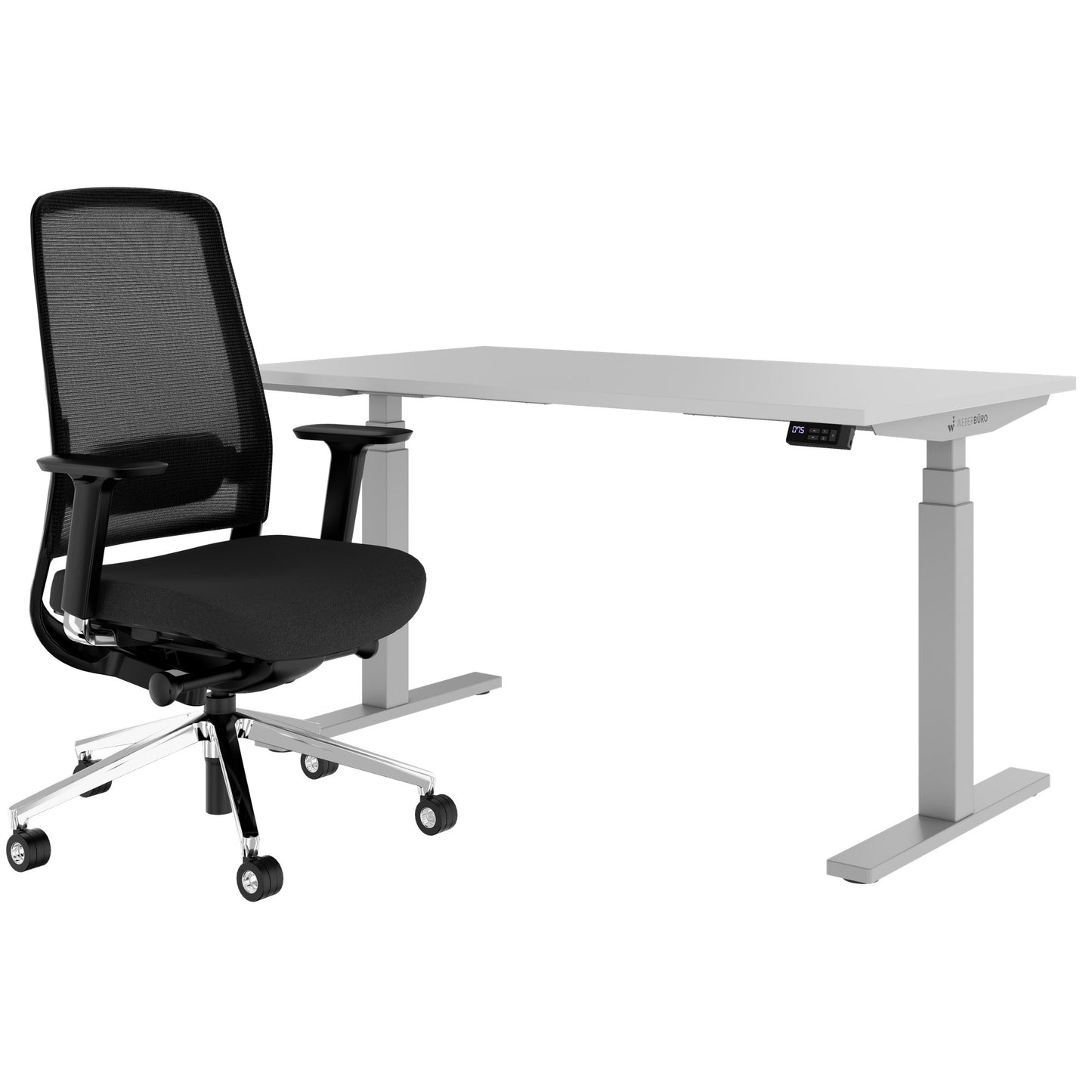 TELDRA Office & FILO | Arbeitsplatz-Set, Perlgrau