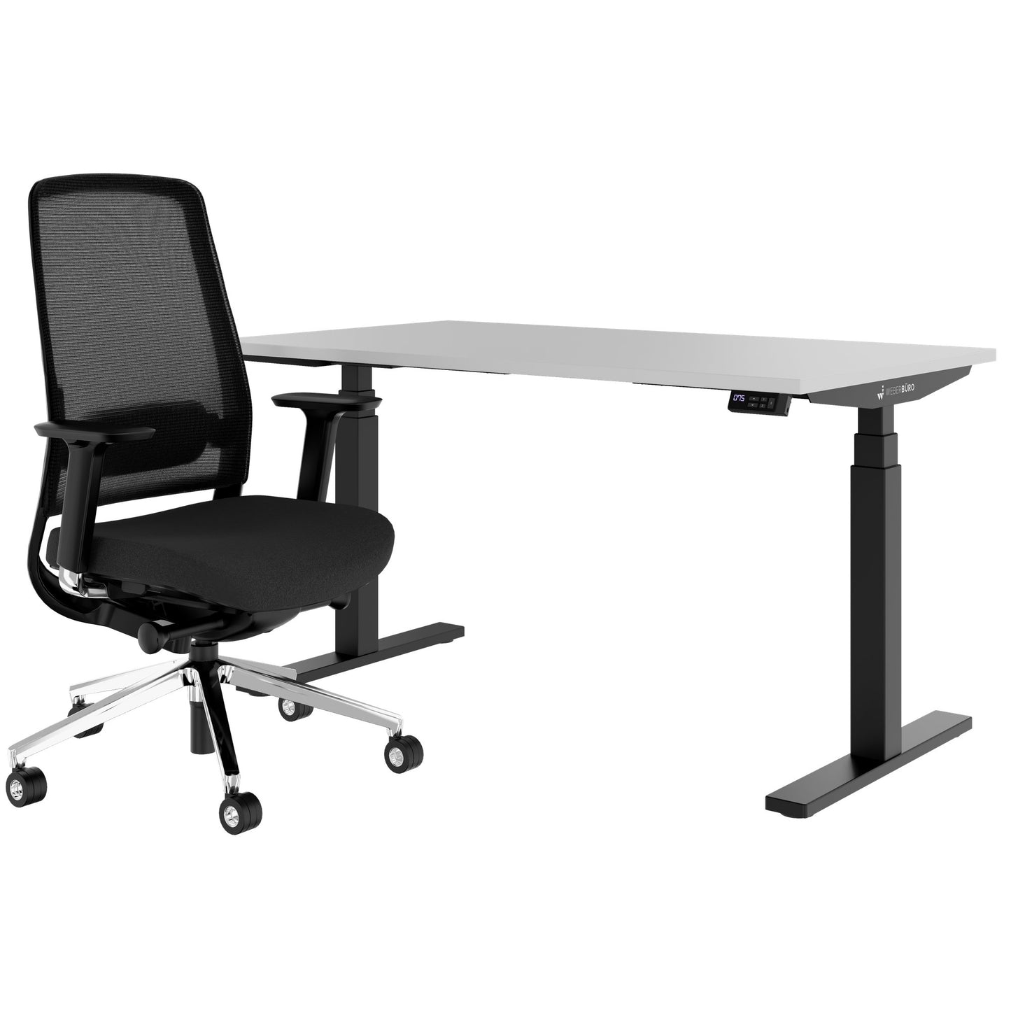 TELDRA Office & FILO | Arbeitsplatz-Set, Perlgrau