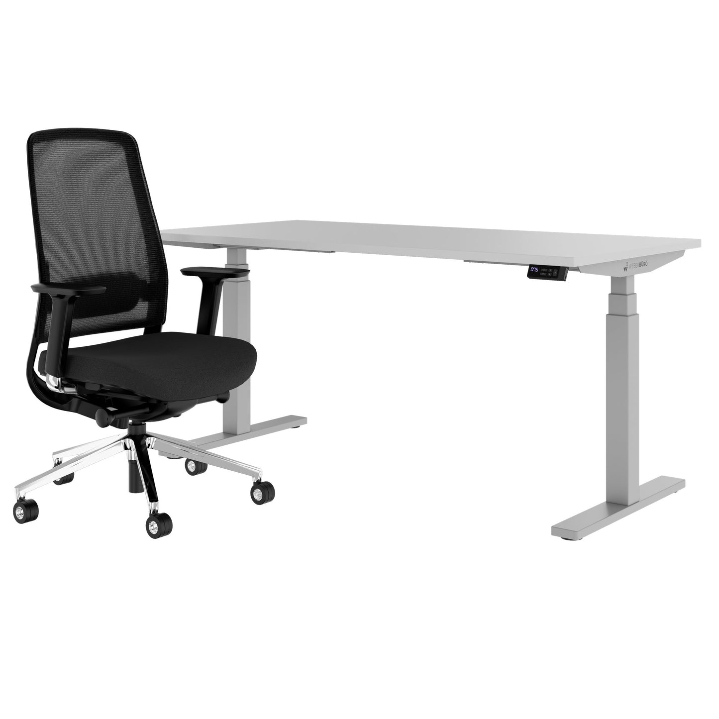 TELDRA Office & FILO | Arbeitsplatz-Set, Perlgrau