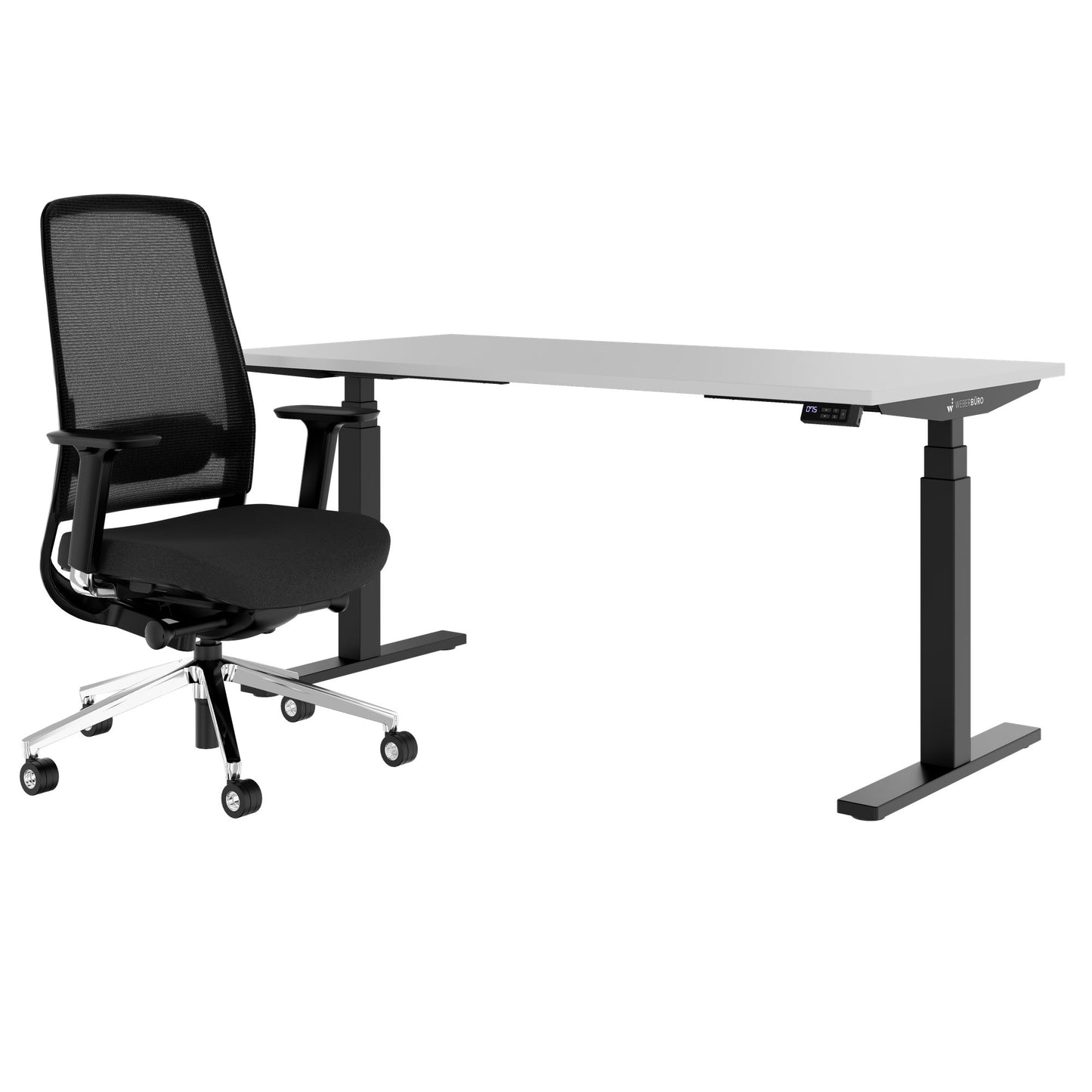 TELDRA Office & FILO | Arbeitsplatz-Set, Perlgrau