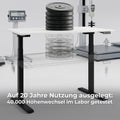 TELDRA Pro, 2-Motoren-Schreibtisch | 1200 - 1800 mm, elektrisch höhenverstellbar, Perlgrau - 17 Thumbnail Image