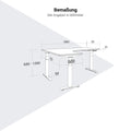 TELDRA Pro, 3-Motoren-Winkelschreibtisch | 1800 x 1600 mm, elektrisch höhenverstellbar, Anthrazit - 11 Thumbnail Image