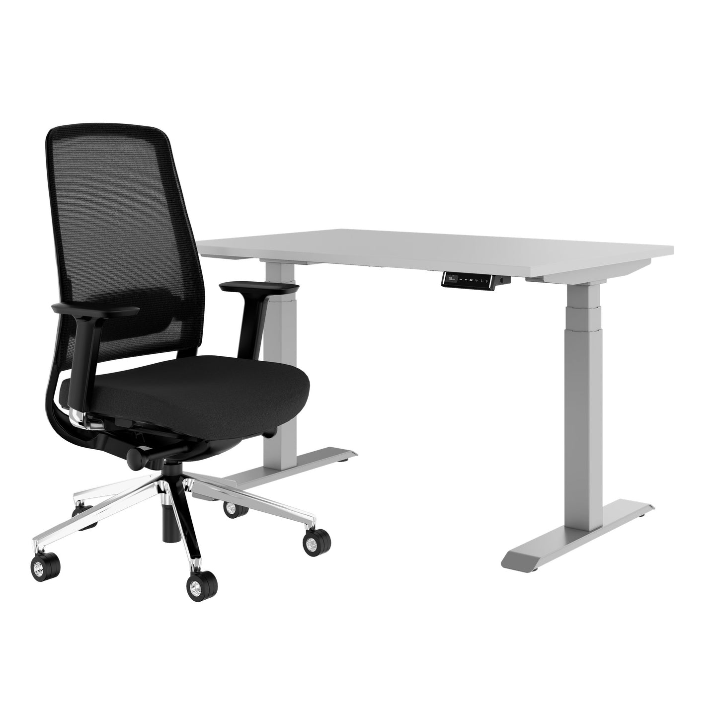 TELDRA Pro & FILO | Ensemble pour poste de travail, gris perle