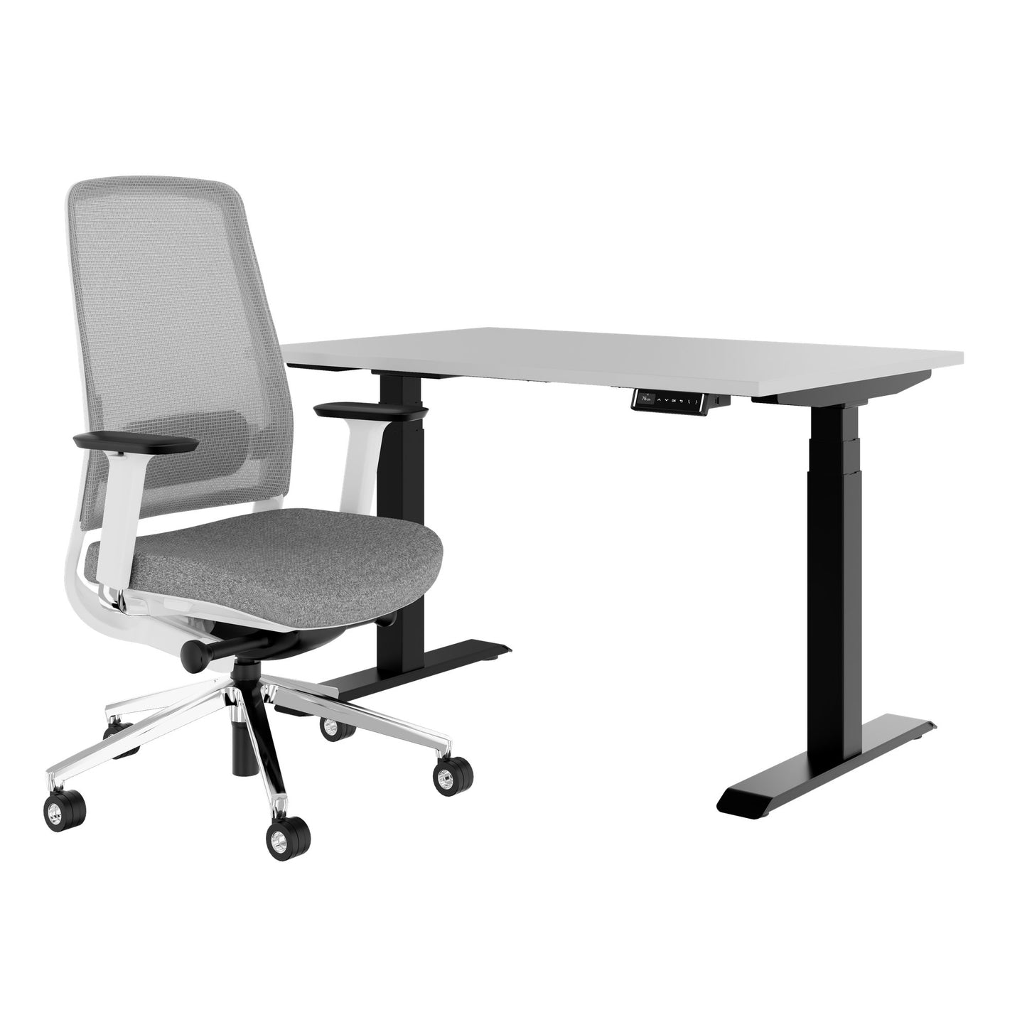TELDRA Pro & FILO | Ensemble pour poste de travail, gris perle