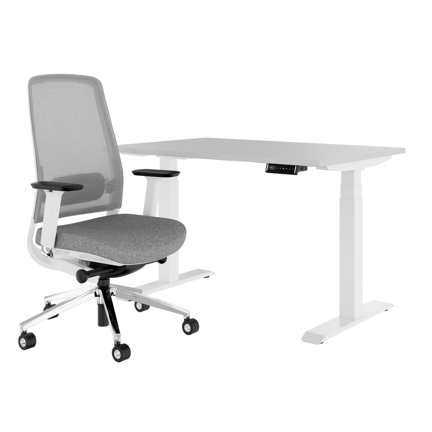 TELDRA Pro & FILO | Ensemble pour poste de travail, gris perle