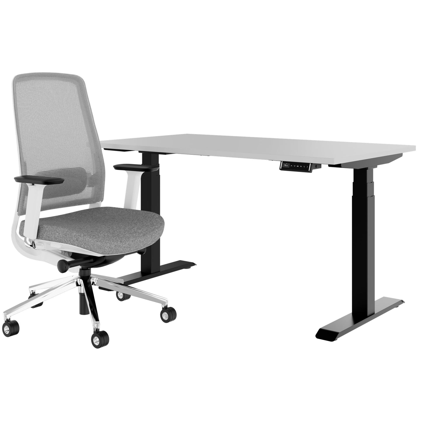TELDRA Pro & FILO | Ensemble pour poste de travail, gris perle