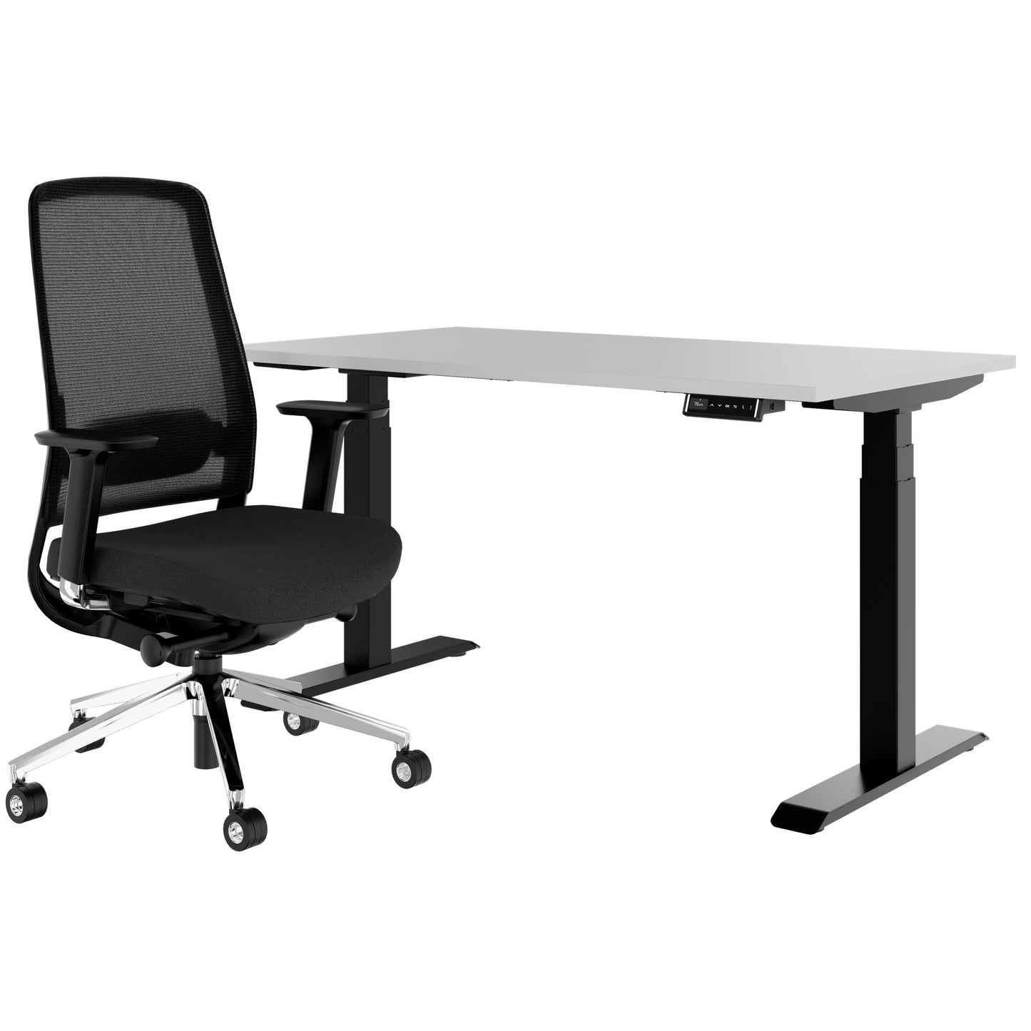 TELDRA Pro & FILO | Ensemble pour poste de travail, gris perle