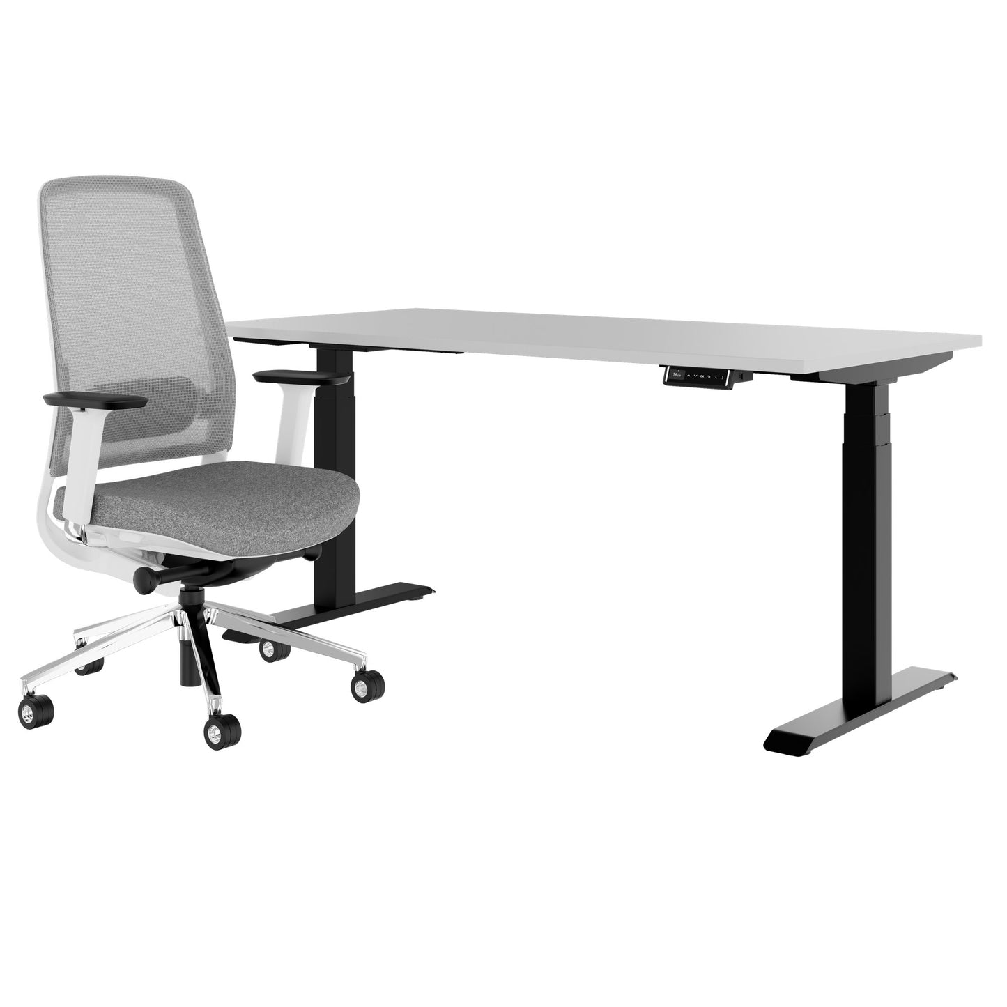 TELDRA Pro & FILO | Ensemble pour poste de travail, gris perle