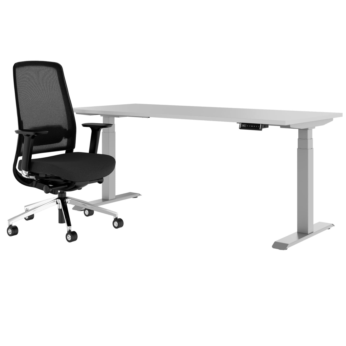 TELDRA Pro & FILO | Ensemble pour poste de travail, gris perle