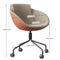 TULA Lounge-Sessel | Pyramidengestell, drehbar, viele Farben - 9 Thumbnail Image