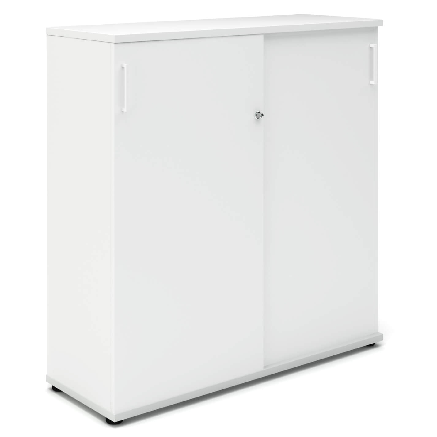 UNI Cabinet di porta scorrevole | 3 OH, 1200 x 1143 mm, bianco