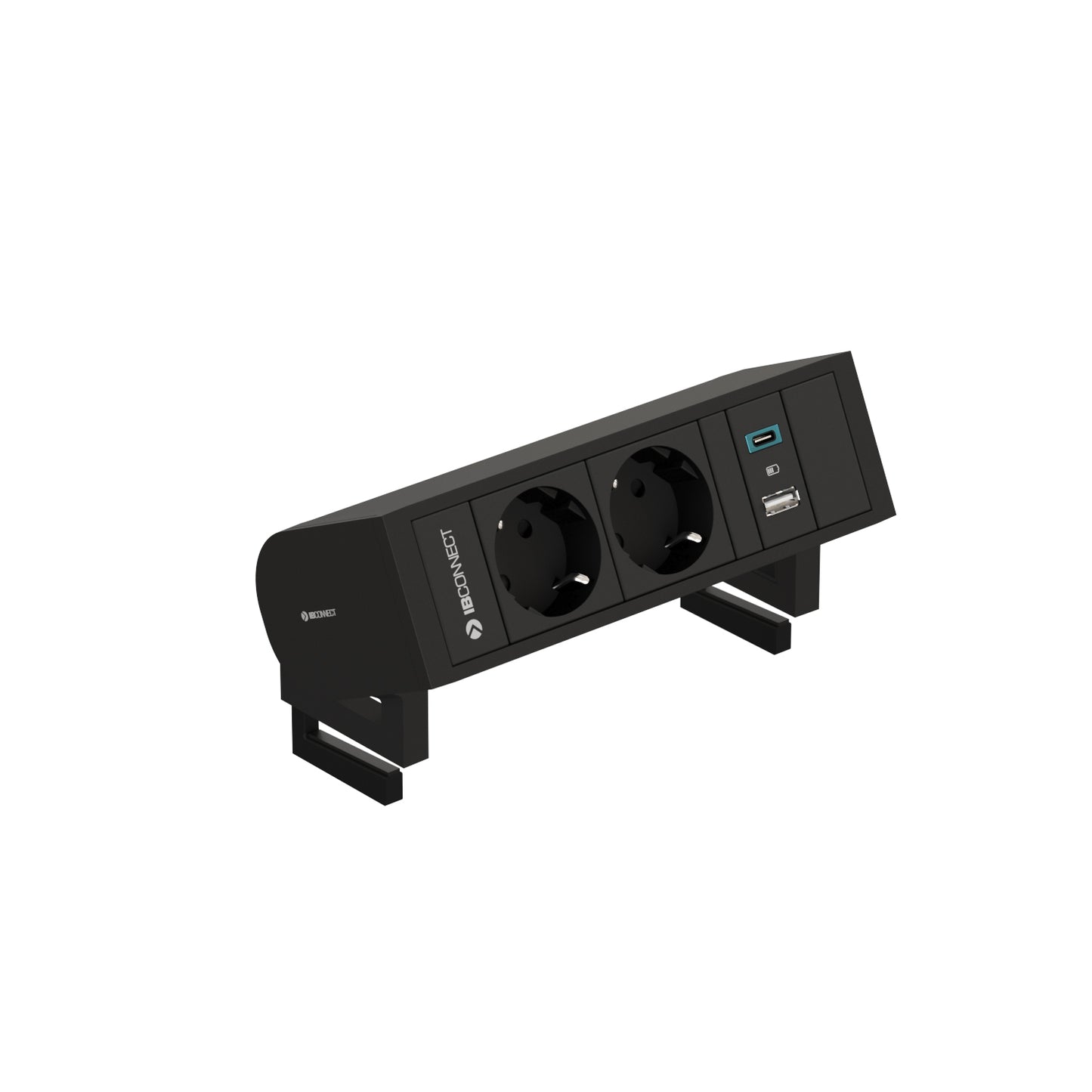 Presa multipla UNI | 2 prese di corrente e doppio caricatore USB rapido