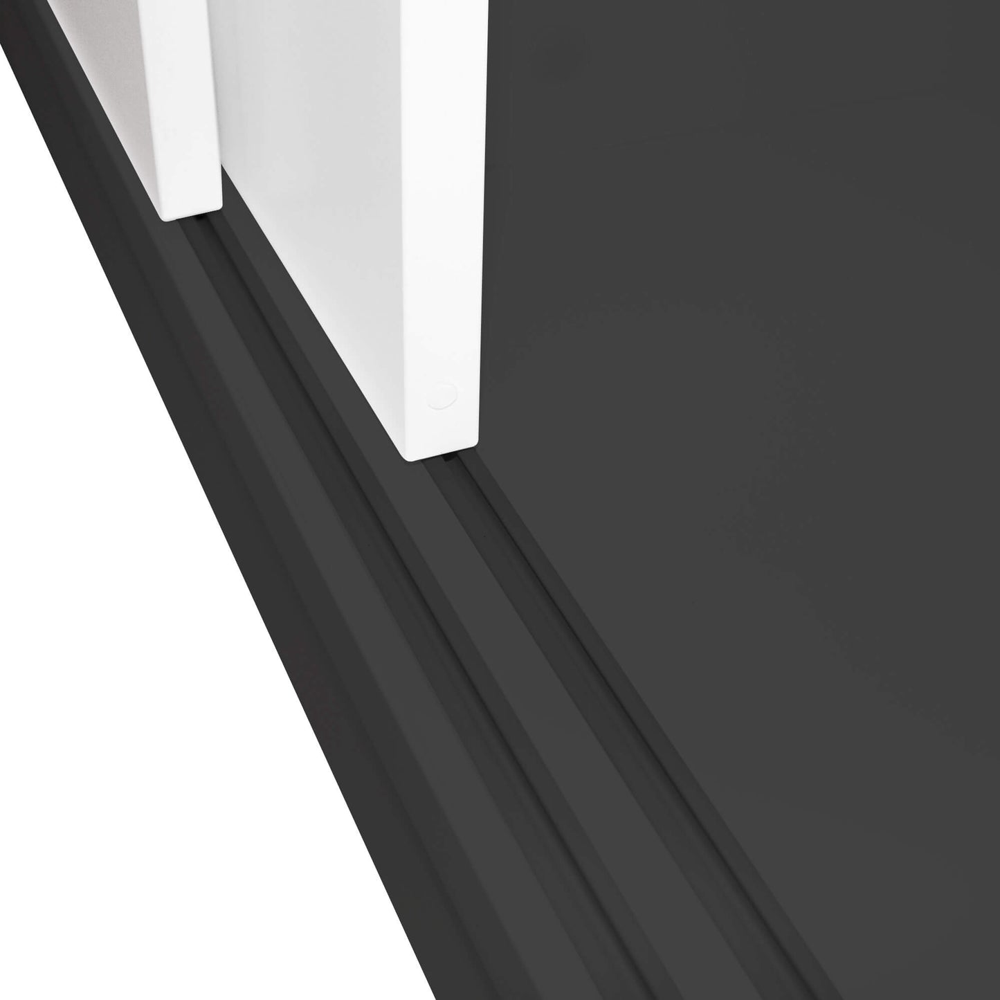 UNI Armoire de porte coulissante | 2 oh, 1000 x 777 mm, anthracite / blanc