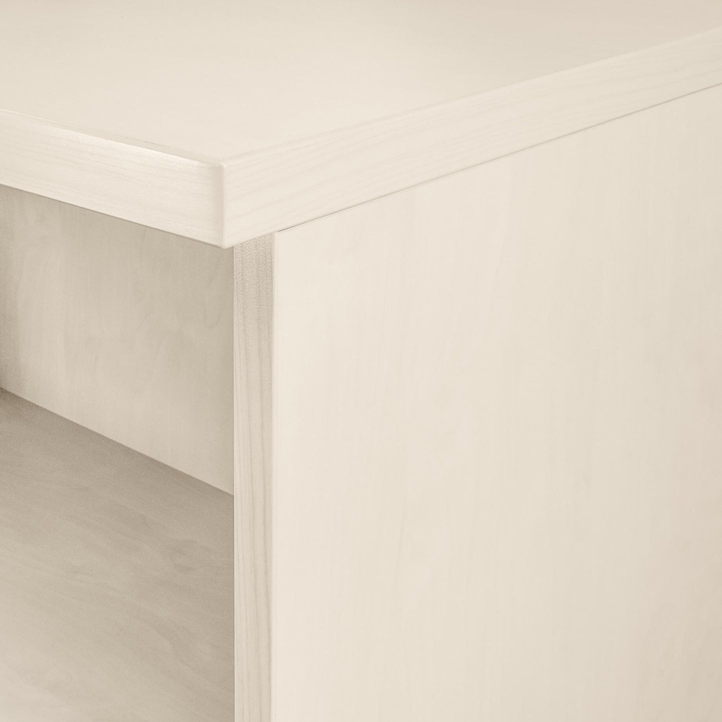UNI Sliding door cabinet | 2 Oh, 1200 x 777 mm, maple / white