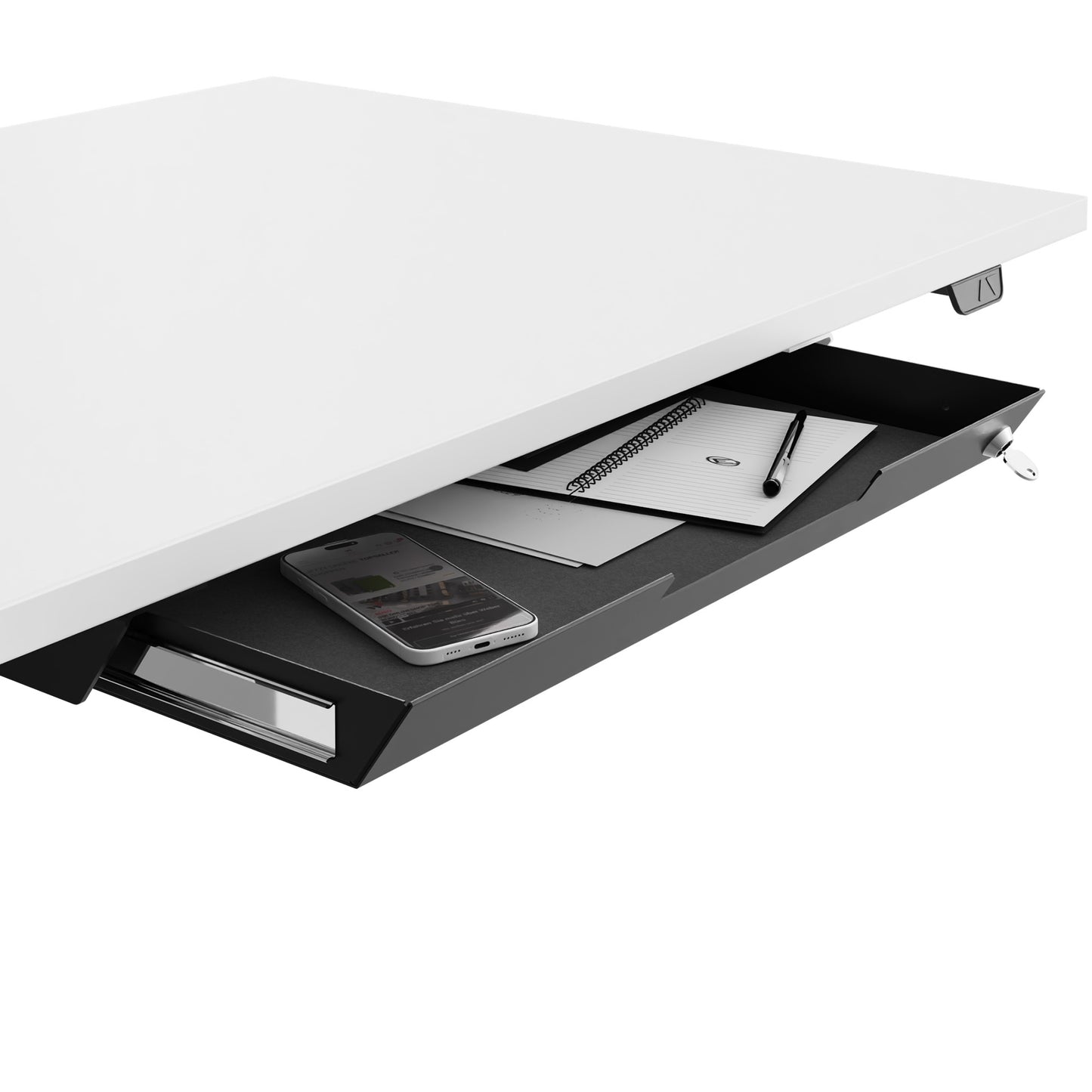 UNI Substructure drawer | Lockable, metal, 584 x 290 mm