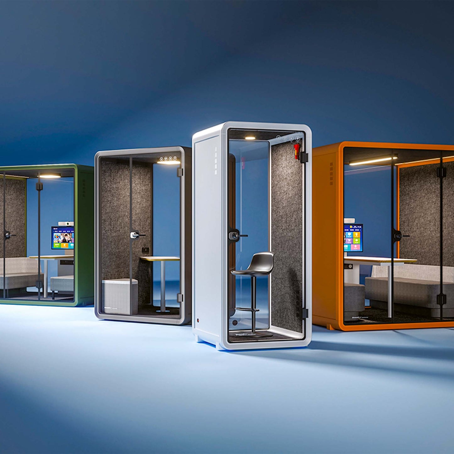 VR-S Telephone box | Space-in-room, sound insulation, for 1 person