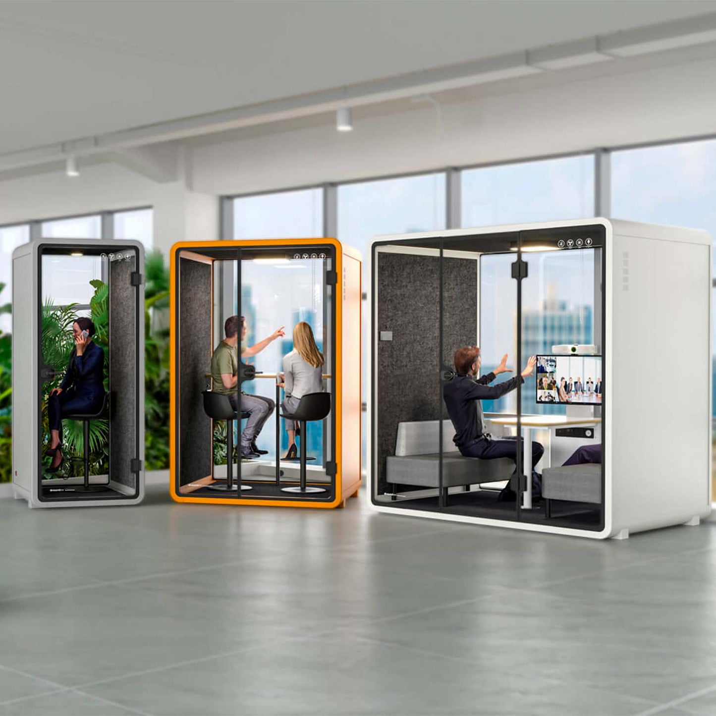 Box téléphonique VR-S | Espace dans la chambre, isolation sonore, pour 1 personne