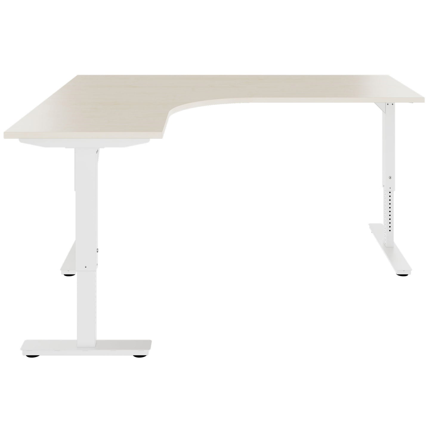 Scale Angular Desk | 1800 x 1600 mm, réglable manuellement à la hauteur, érable