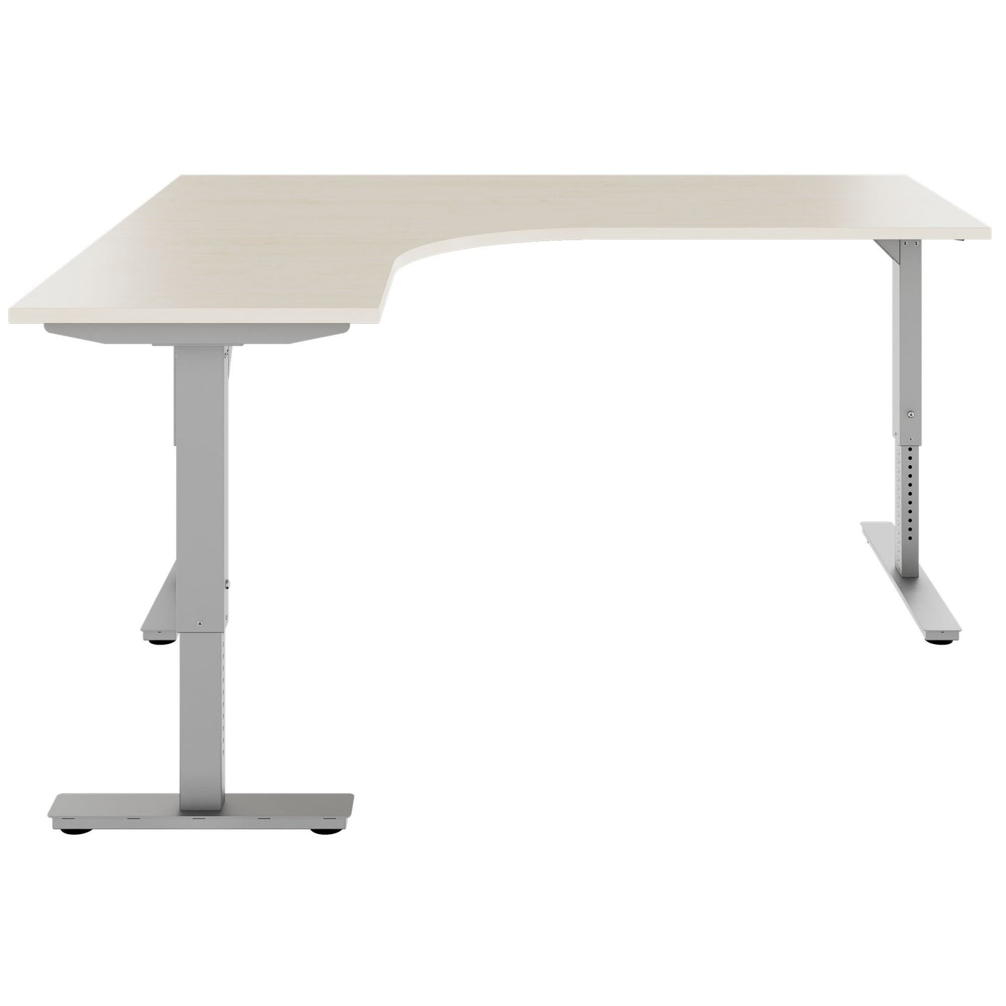 Scale Angular Desk | 1800 x 1600 mm, réglable manuellement à la hauteur, érable
