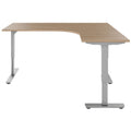Scale Angular Desk | 1800 x 1600 mm, réglable manuellement à hauteur, chêne ambre - 2 Thumbnail Image
