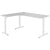 Scale Angular Desk | 1800 x 1600 mm, réglable manuellement à hauteur, gris perlé