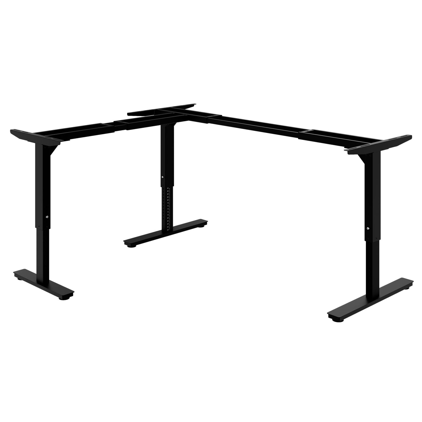 SCALE Winkel-Tischgestell | 1075 - 1800 x 1075 - 1800 mm, manuell höhenverstellbar, Schwarz