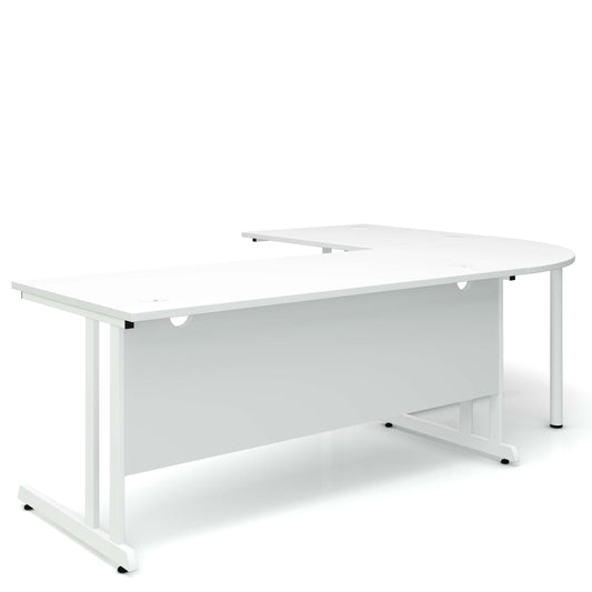 OPTIMA C Corner Desk | 2400 x 1800 mm, White