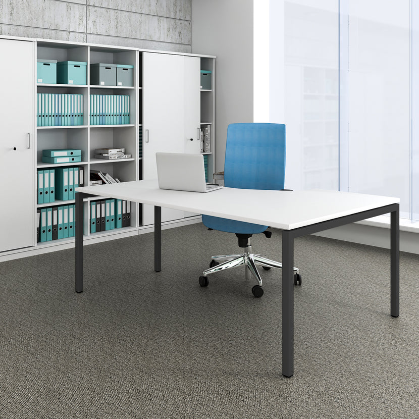 NOVA Angle Desk | Angle à gauche, 1800 x 1200 mm, blanc