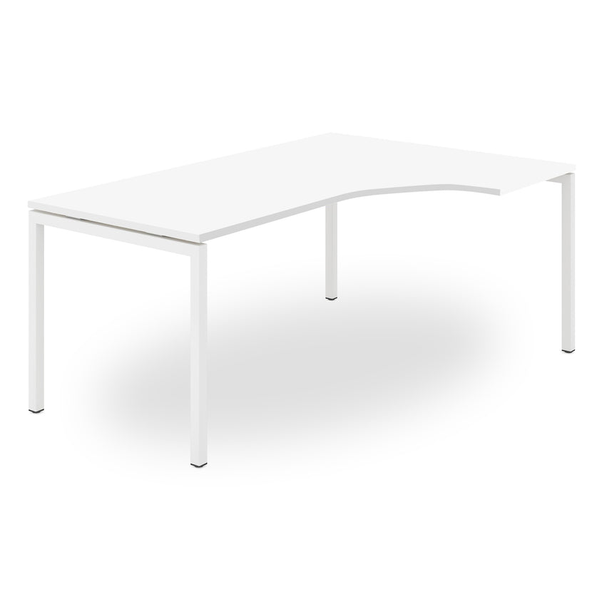 NOVA Winkelkombination | Mit Standcontainer, Winkel rechts, 1800 x 1630 mm, Weiß