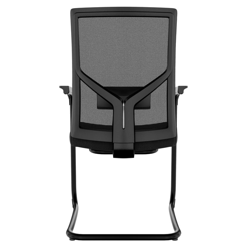 Y-frame Freischwinger | With adjustable lordosis support, black
