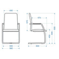GAMA Freischwinger | Hohe Lehne, Schwarz - 6 Thumbnail Image