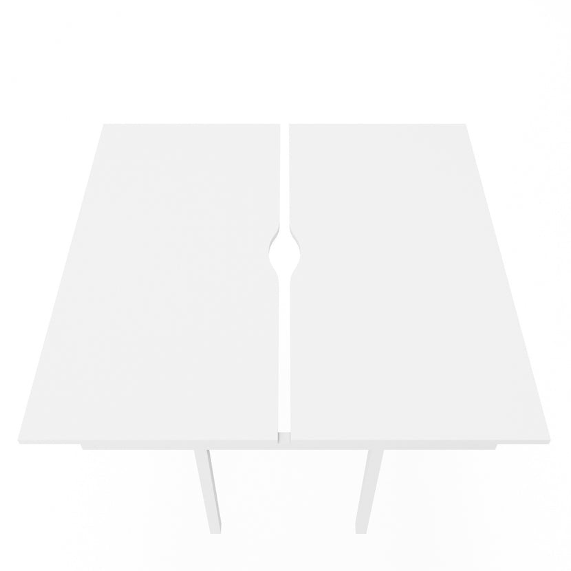 NOVA U Espansione del tavolo per il banco della squadra | 1600 x 1640 mm, bianco
