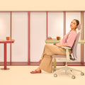 profim - PACE Bürodrehstuhl | Synchronmechanik, Netzrücken mit Kopfstütze - 4 Thumbnail Image