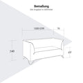profim - SoftBox Couch | 2- oder 3-Sitzer, Kufengestell - 9 Thumbnail Image