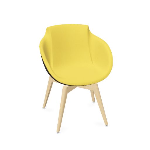 TULA Lounge-Sessel | Massivholz-Gestell, viele Farben