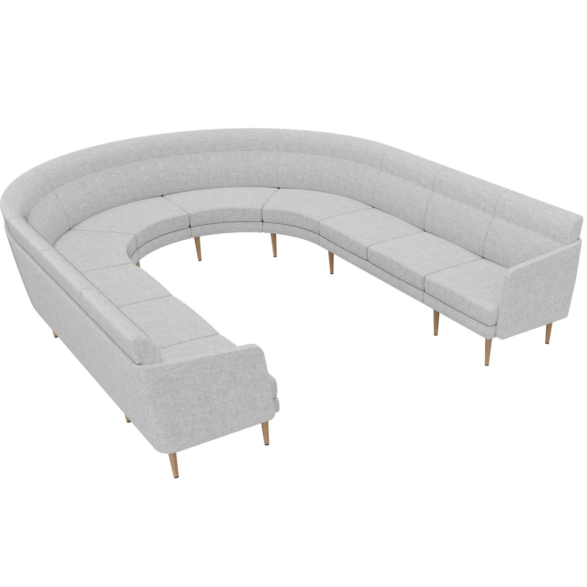ARCIPELAGO Sofa | 10-seater, curved, upholstery fabrics BERTA / SYNERGY  - 1 Lightbox Main Image