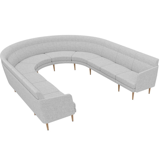 ARCIPELAGO Sofa | 10-Sitzer, curved, Bezugsstoffe BERTA / SYNERGY