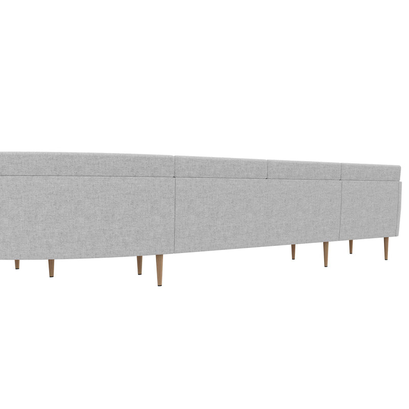 ARCIPELAGO Sofa | 10-seater, curved, upholstery fabrics BERTA / SYNERGY  - 4 Main Image