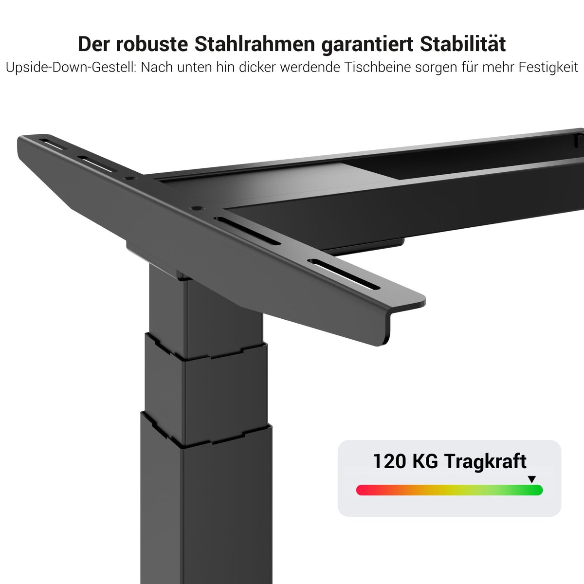 LORNA 2-Motoren-Schreibtisch | 1200 - 1800 mm, elektrisch höhenverstellbar, Bernsteineiche