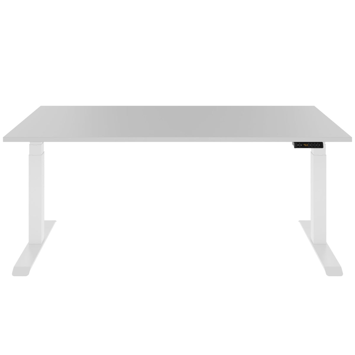 LORNA 2-Motoren-Schreibtisch | 1200 - 1800 mm, elektrisch höhenverstellbar, Perlgrau