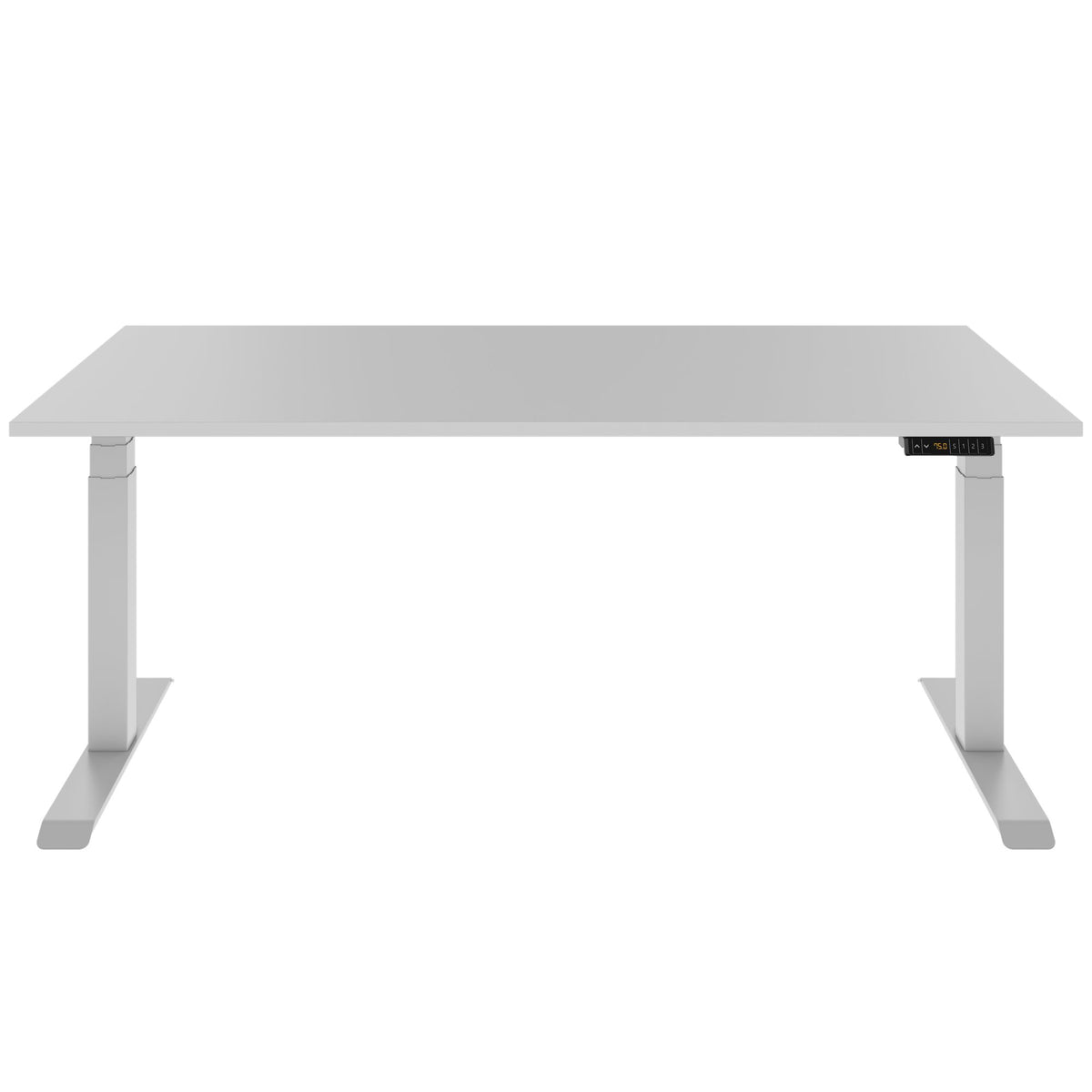 LORNA 2-Motoren-Schreibtisch | 1200 - 1800 mm, elektrisch höhenverstellbar, Perlgrau