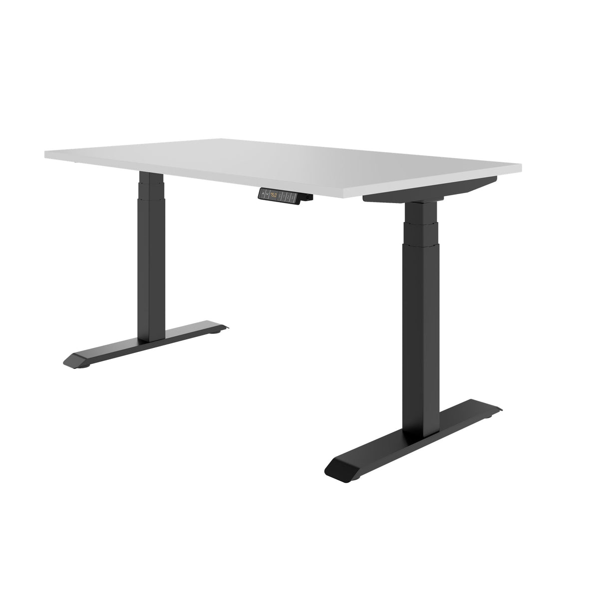 LORNA 2-Motoren-Schreibtisch | 1200 - 1800 mm, elektrisch höhenverstellbar, Perlgrau